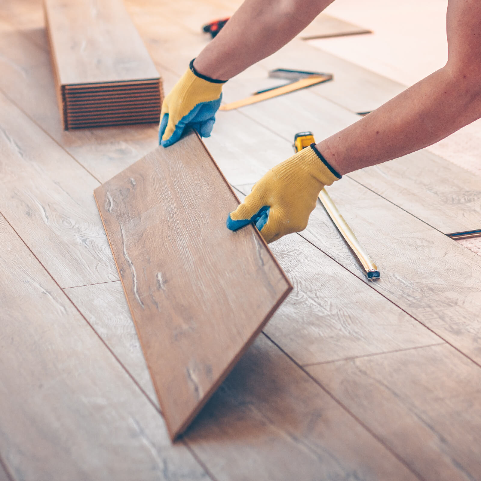 Vinyl plank flooring installation