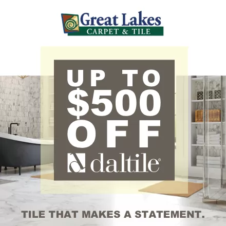 Up to $500 off Daltile Styles. Tile that makes a statement. | Great Lakes Carpet